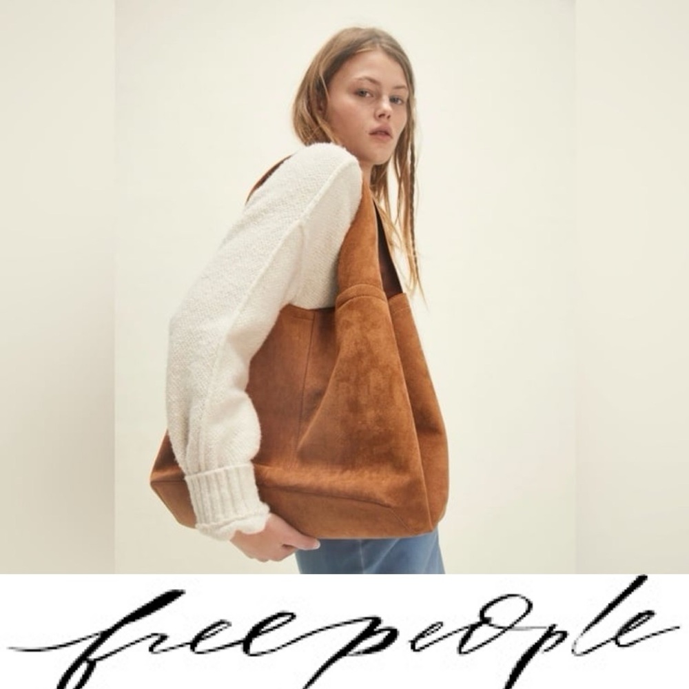 Gorgeous, Free People Blair Reversible Suede Vegan Tote❤️ - Picture 2 of 7